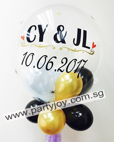 Wedding Customised Print On Bubble Balloon